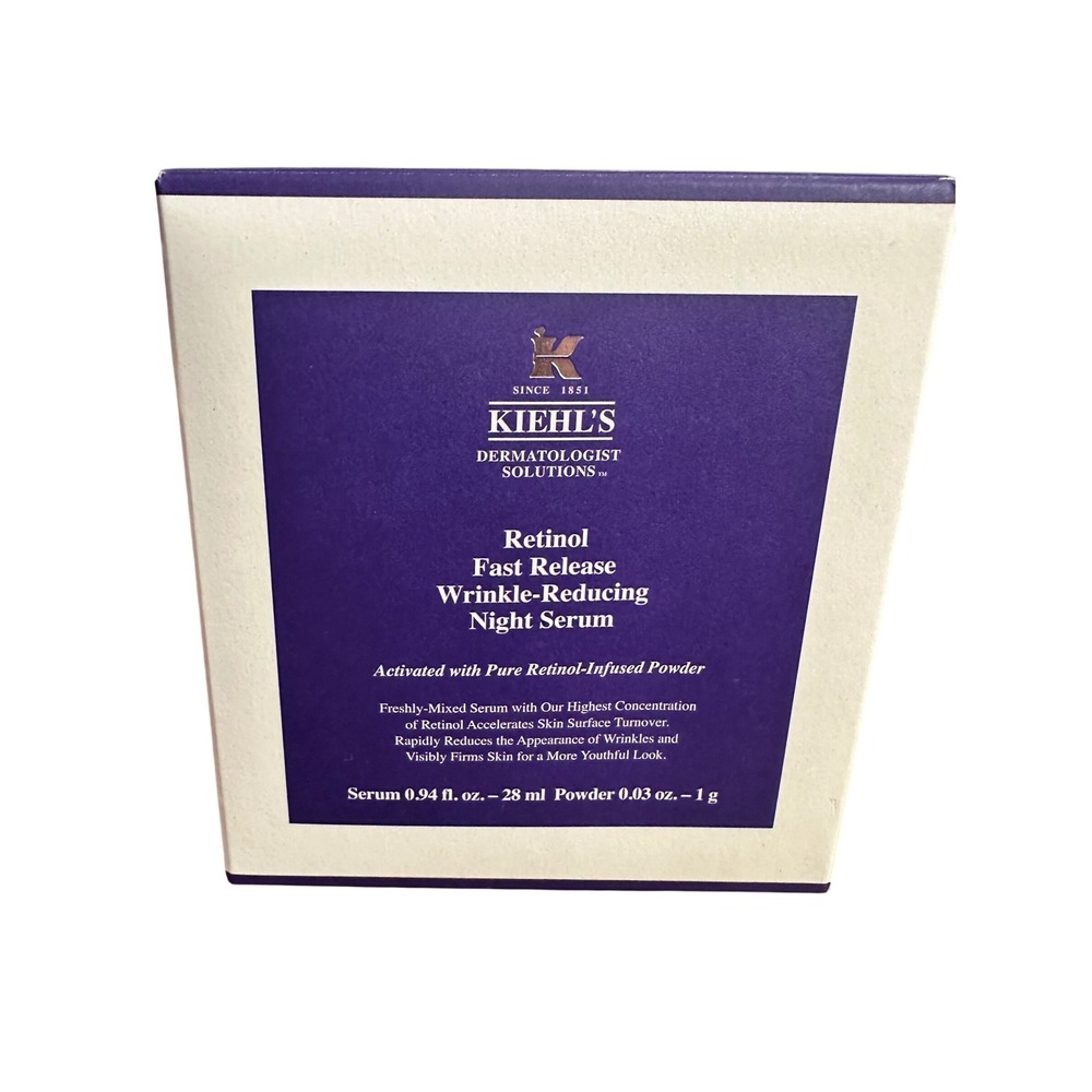 NEW‎ Kiehl's Serum+Powder Retinol Fast Release Wrinkle Reducing Night